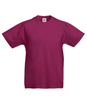 T-SHIRT ORIGINAL BAMBINO - FRUIT OF THE LOOM bordeaux T-SHIRT ORIGINAL BAMBINO - FRUIT OF THE LOOM bordeaux